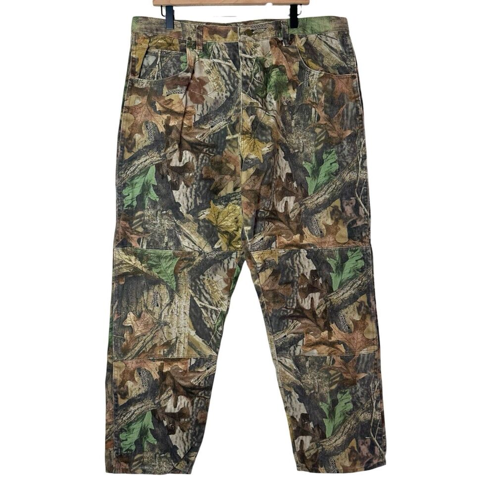 Wrangler Camo Pants Hunting Mens 40x30 Advantage Timber USA Made Outdoor